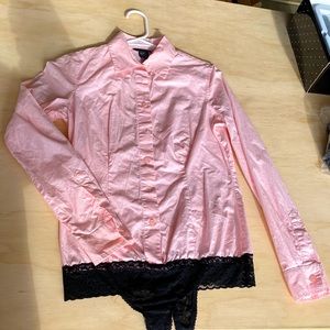 Pink Moda International size s bodysuit